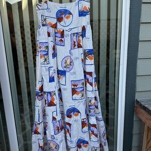 Paper Heart La Dolce Vita linen blend Maxi Dress